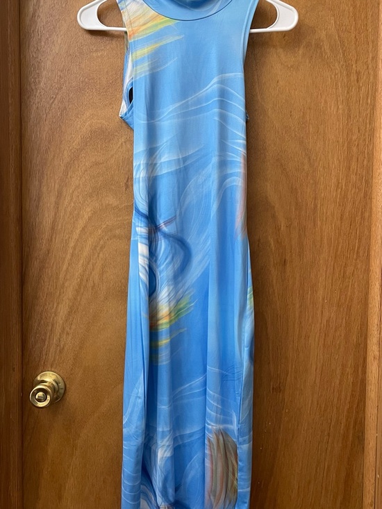 Blush Dresses & Skirts - Blush Mist Light Blue Dress Label Detail